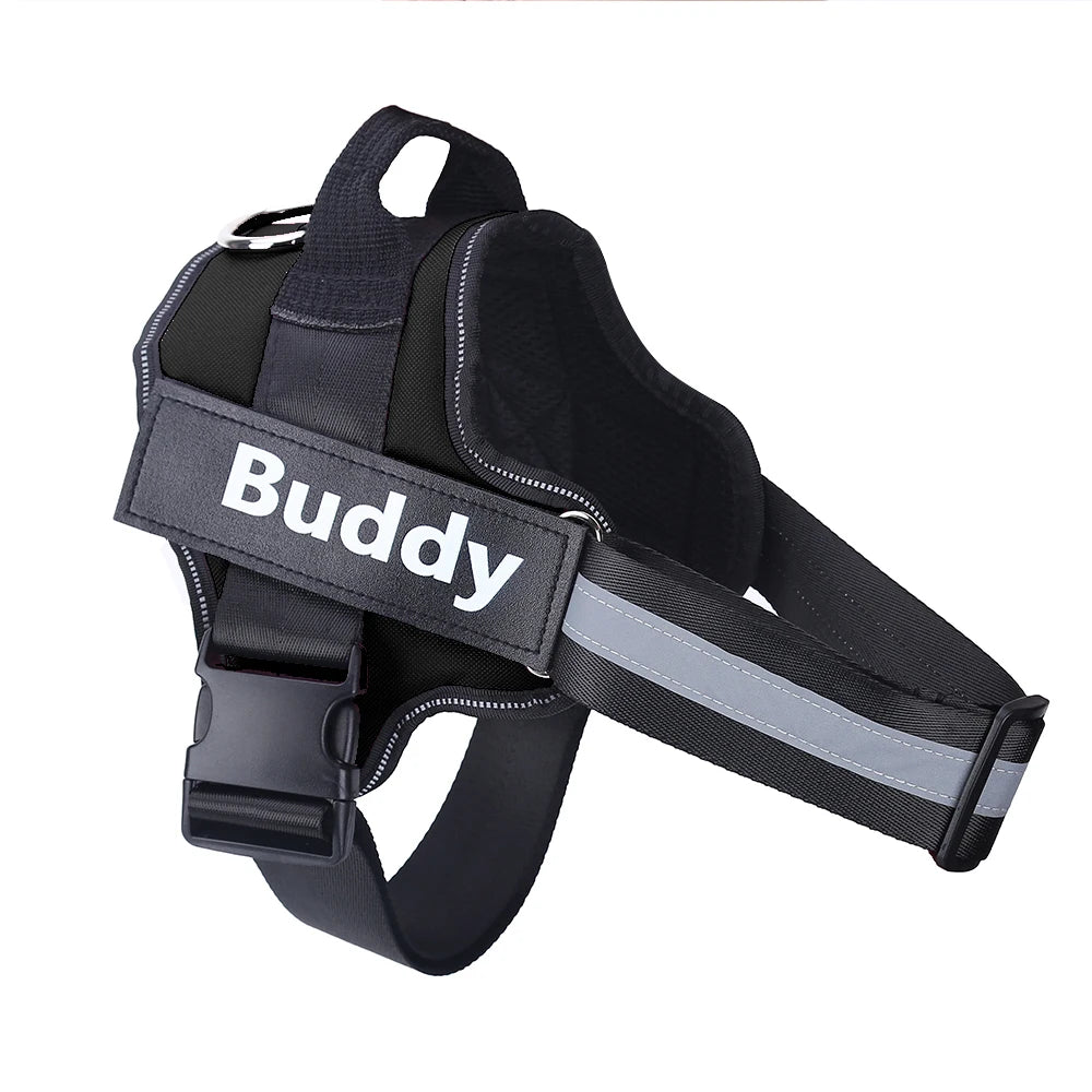 Personalized Dog Harness no PULL Reflective — detail view for dogs