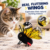 Interactive Butterfly Cat Toy – Rechargeable Fluttering Wings, 3-Pack