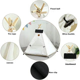 pet tent bed for dogs and cats — close-up of materials