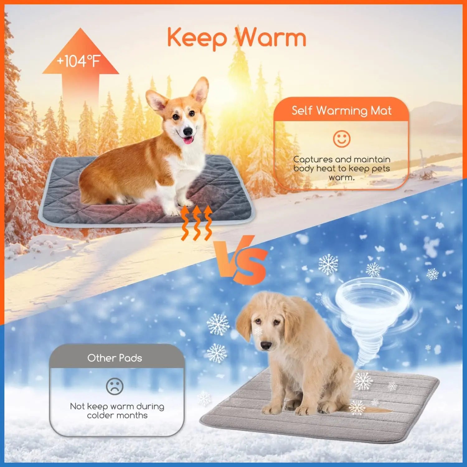 pet bed: side angle (CellosPets)