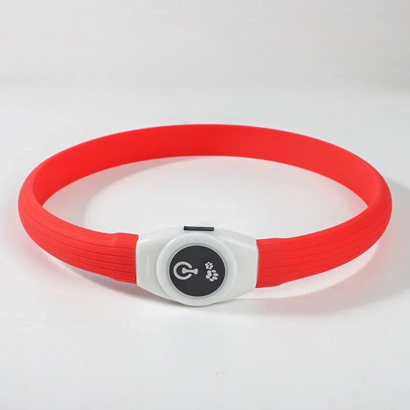 Led Luminous Dog Collar PVC Waterproof For Large — alternate color or size view for dogs