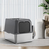 cat litter box: side angle (CellosPets)
