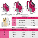 New Dog Pet Backpack Carrier Travel Bag Front Pack Breathable Adjustable with Safety Reflective Strips for Hiking Outdoor Cats — imagem 5