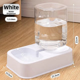 1.2L/1.5L Pet Automatic Feeder Plastic Large Capacity Cat Dog Water Dispenser Feeder Set 3 Colors 2 Styles — imagem 3