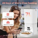 7L Smart Automatic Pet Feeder with HD Camera Double Bowls WiFi Intelligent Cat Dog Food Dispenser with Tuya App Control Remote Monitoring Two-Way Audio Voice Recorder Timer Auto Feeding for Multi Pets — imagem 2