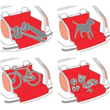 pet car seat cover for dogs — close-up of materials