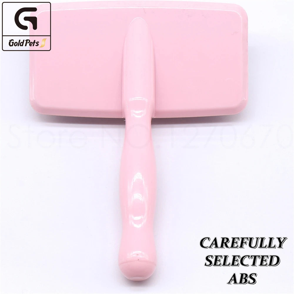 Pet Grooming Comb Shedding Hair Remover Light — in-use context for cats