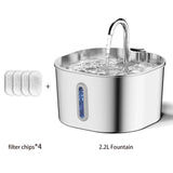 2.2L Stainless Steel Pet Fountain — product image 8 of 10