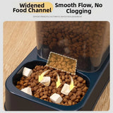 1.2L/1.5L Pet Automatic Feeder Plastic Large Capacity Cat Dog Water Dispenser Feeder Set 3 Colors 2 Styles — imagem 4