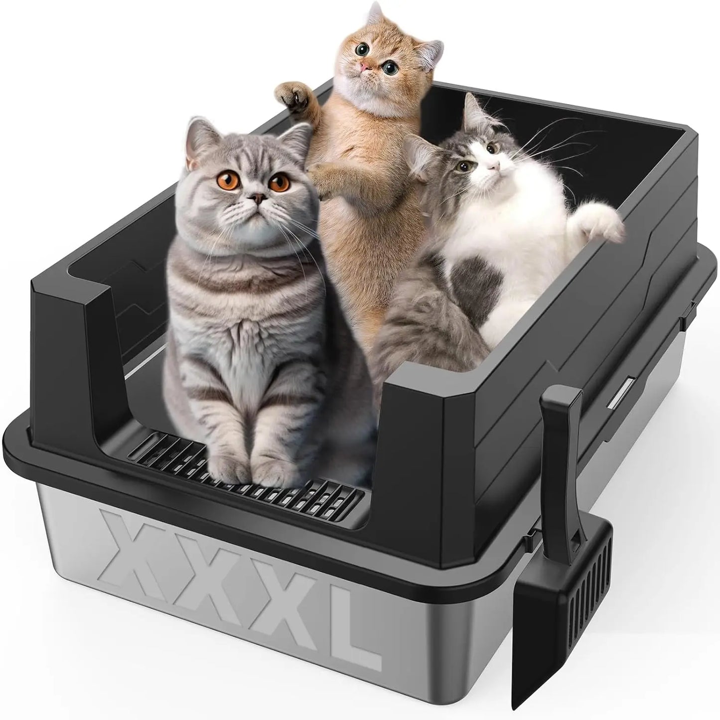 cat litter box for cats — packaging or accessories view