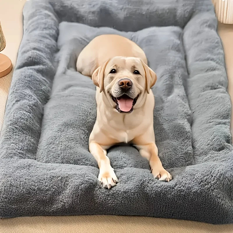 Dog Pet Beds Extra Large Plush Dog Bed Sofa Thickened Super Soft Polyester Pet Mat Dog Crate Mat Bed For Large Dog Bed — imagem 1