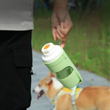 Portable Dog Cat Water Bottle with Storage Food and Water Container for Puppy Pets dogs Feeder Bowl Outdoor Travel Pet supplies — imagem 5