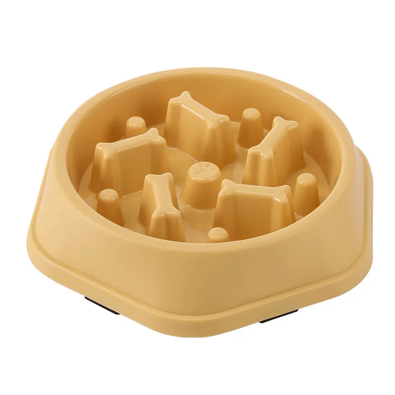 Pet Cat Dog Slow Food Bowl Fat Help Healthy Round Anti-choking — product image 24 of 25