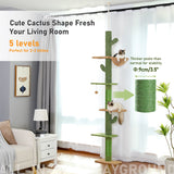 Cat Tree 5-Tier Floor to Ceiling Cat Tower — detail view for cats