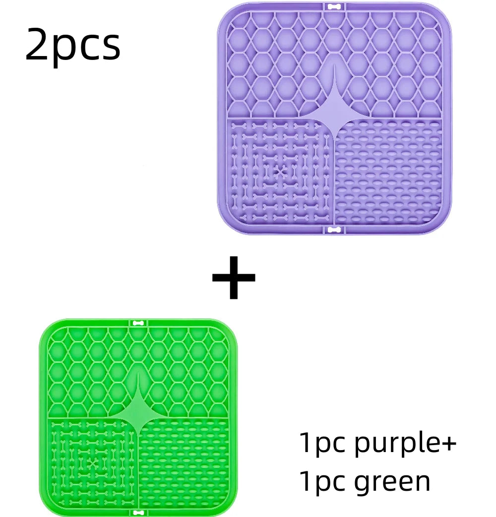 Pet Lick Silicone Mat For Dogs Pet Slow Food — detail view for dogs