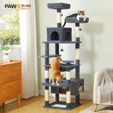 Large Cat Tree And Tower For Indoor Cats With — detail view for cats