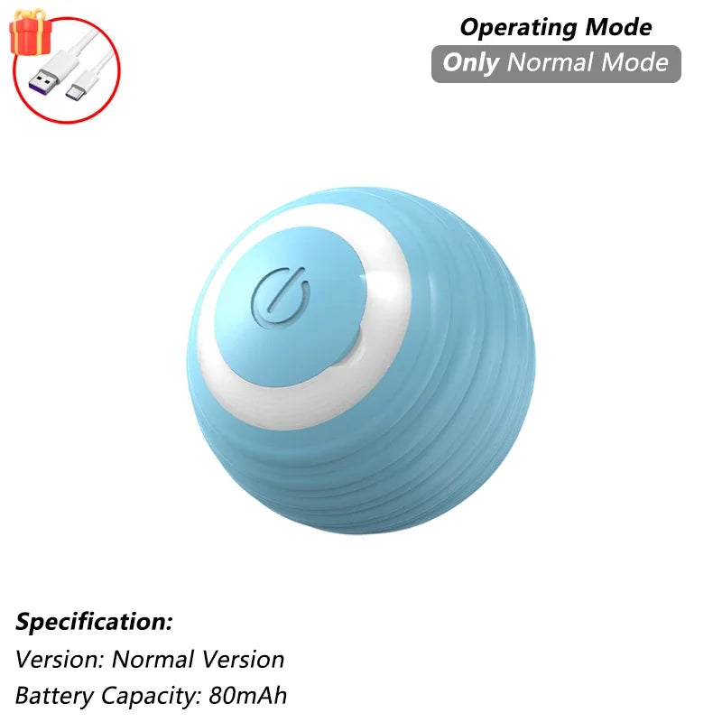 Cat Interactive Ball Toy Automatic Rolling Ball — detail view for cats