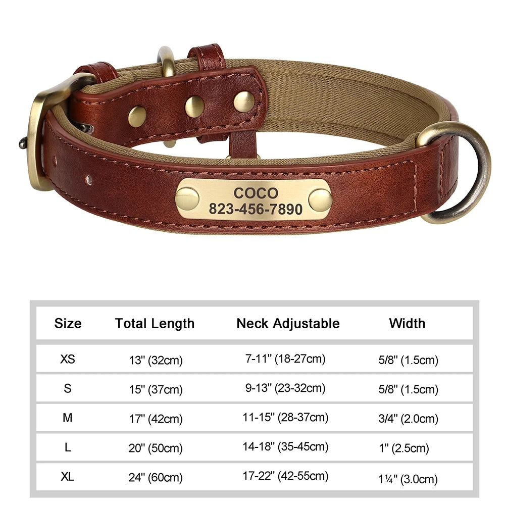 Personalized Customized Leather id Nameplate Dog — alternate color or size view for dogs