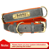 Customized pu Leather Nameplate Dog Collar Soft — alternate color or size view for dogs