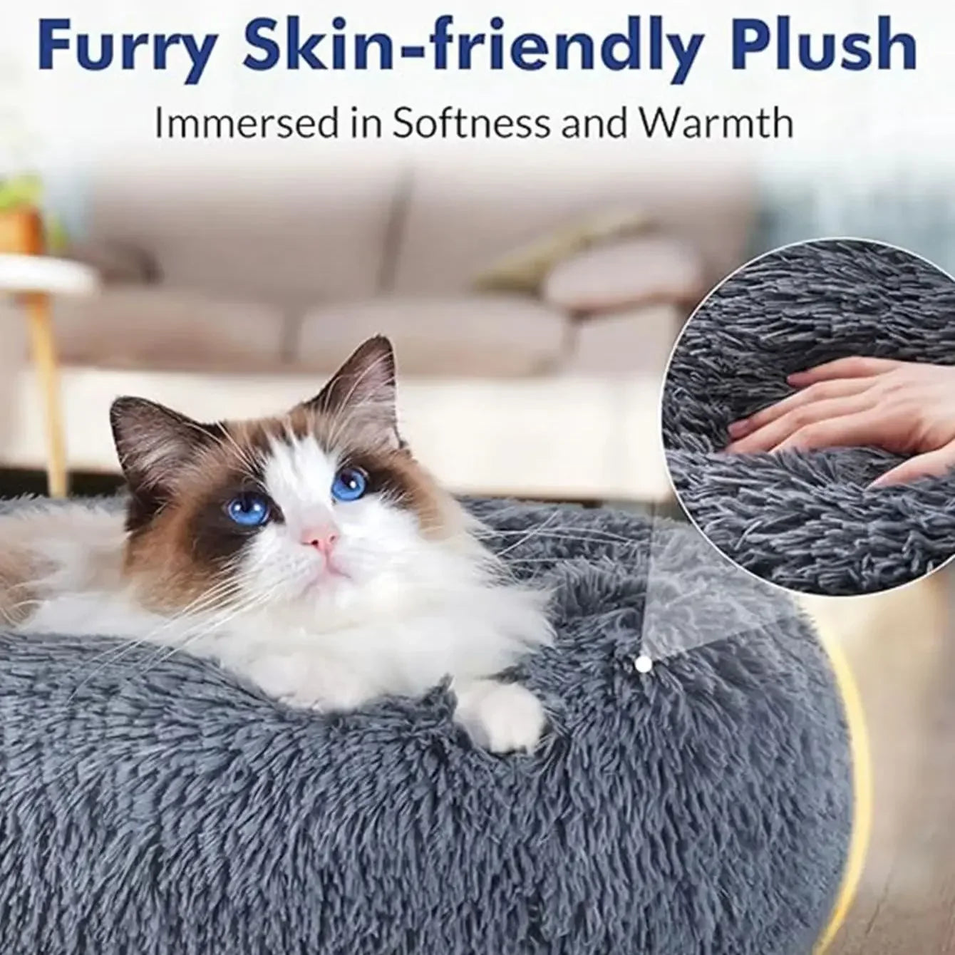 pet bed: side angle (CellosPets)