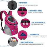 New Dog Pet Backpack Carrier Travel Bag Front Pack Breathable Adjustable with Safety Reflective Strips for Hiking Outdoor Cats — imagem 3