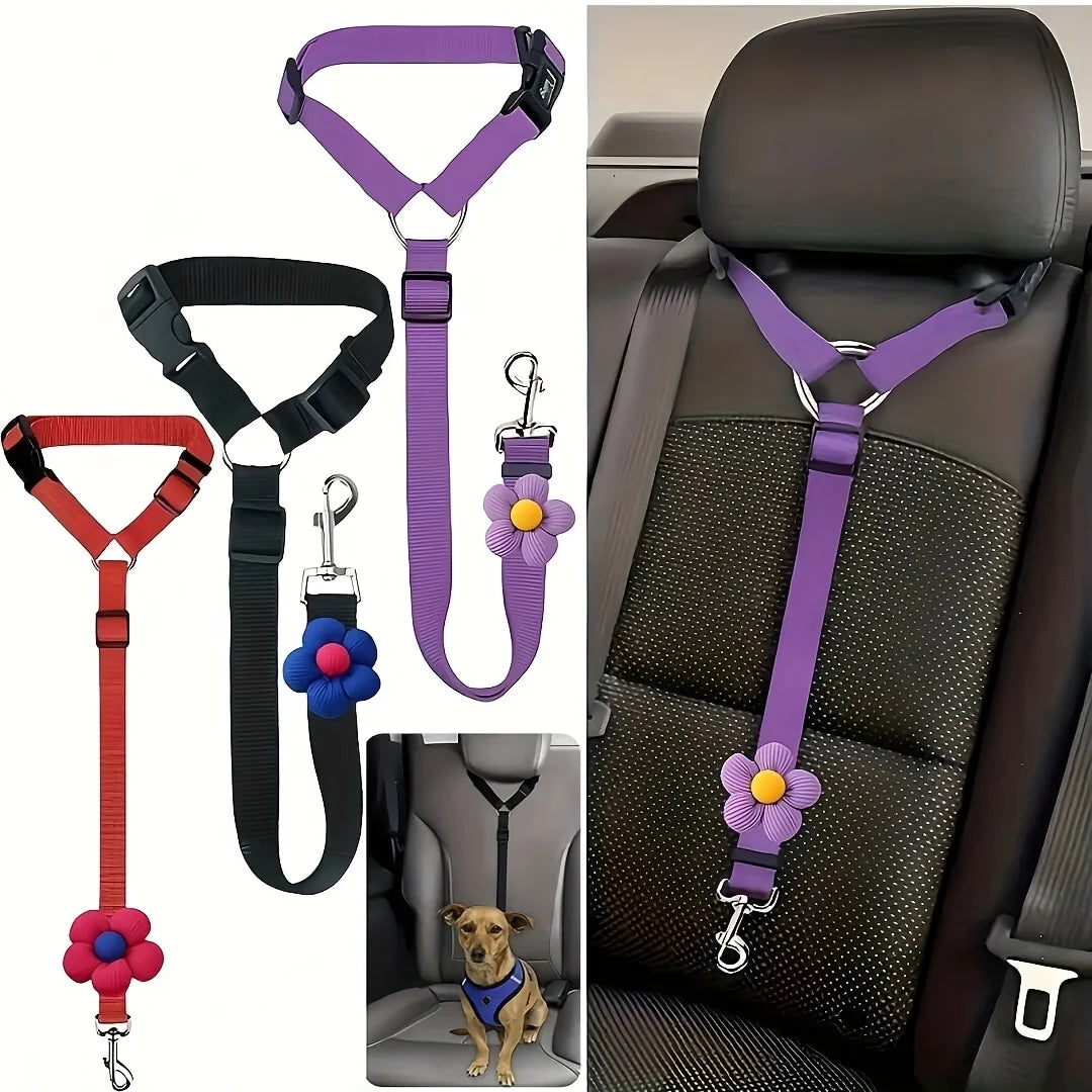 Dog Seat Belt for Vehicle Secure, Pet Car Tether Safety Leash for Dogs In Vehicles, Dog Seatbelt Tether,  Christmas Gift — imagem 1