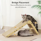Scraper For Cats Cardboard Large/Small L-shape — detail view for cats