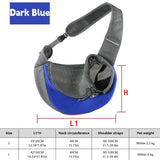 Hands-Free Pet Sling Carrier for Small Dogs & Cats – Breathable Mesh Crossbody Travel Bag