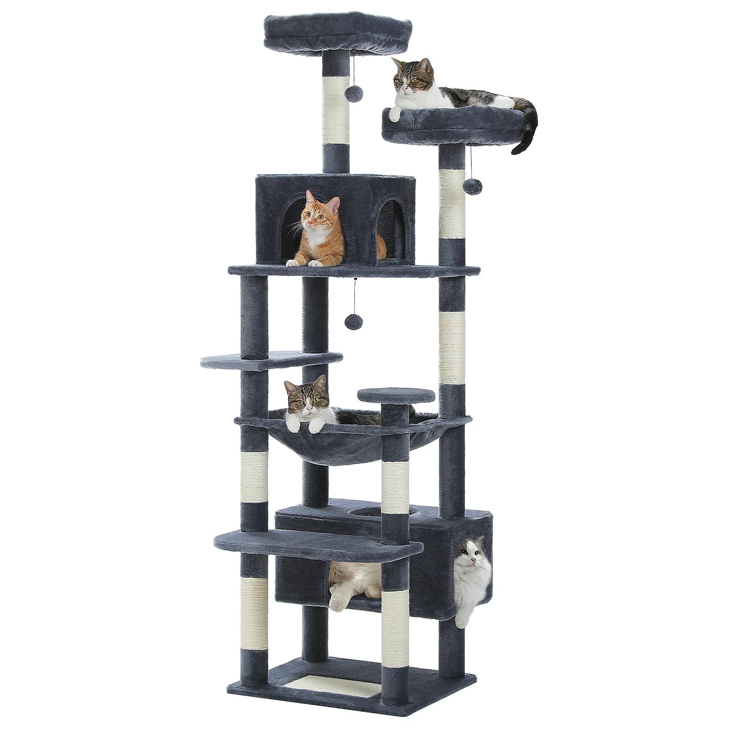 Large Cat Tree And Tower For Indoor Cats With — secondary detail for cats