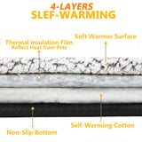 Self-Heating Pet Pads Blanket Puppy Pad Warm — in-use context for dogs