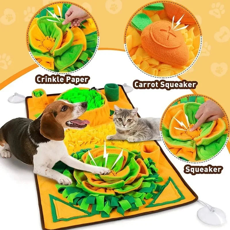 Large Snuffle Mat For Dogs Pet Interactive — in-use context for dogs