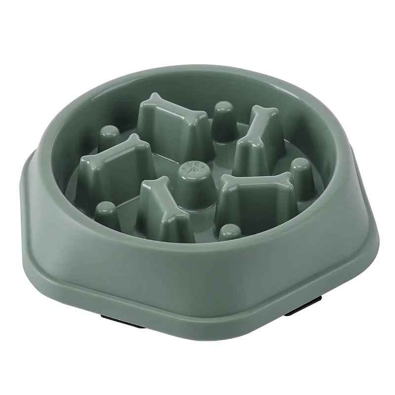 Pet Cat Dog Slow Food Bowl Fat Help Healthy Round Anti-choking — product image 25 of 25