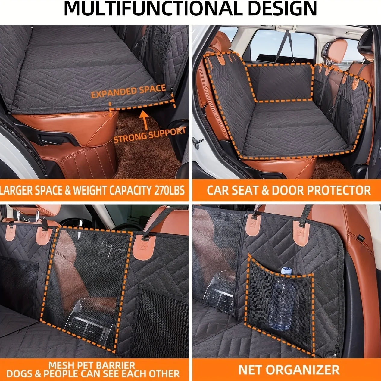 pet car seat cover: additional product view (CellosPets)