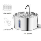 2.2L Stainless Steel Pet Fountain — product image 7 of 10