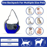 Hands-Free Pet Sling Carrier for Small Dogs & Cats – Breathable Mesh Crossbody Travel Bag