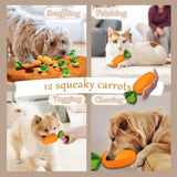 Carrot Snuffle Mat For Dogs Cats Puzzle Toy With — in-use context for dogs