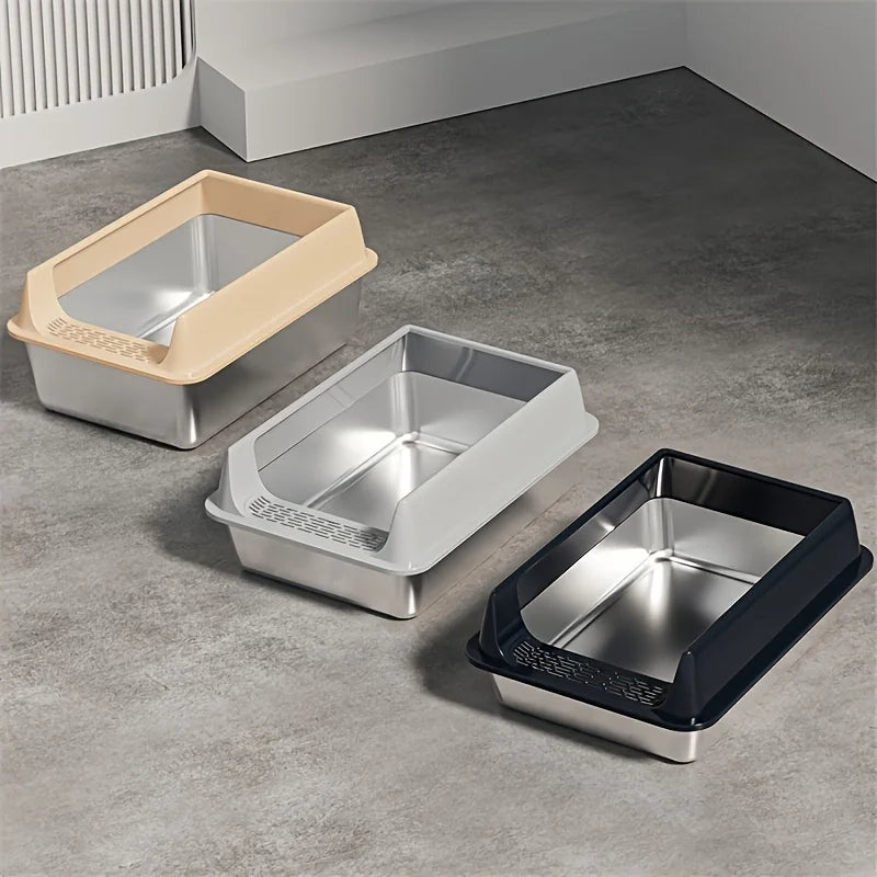 cat litter box: side angle (CellosPets)