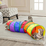 Cat Tunnel Tube Foldable Cat Toys Kitty Training Interactive Fun Toy Tunnel Bored for Puppy Kitten Pet Supplies Cat Accessories — imagem 1