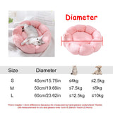 40-90cm 6 Sizes Round Pet Bed For Large Dog Bed — alternate color or size view for dogs and cats