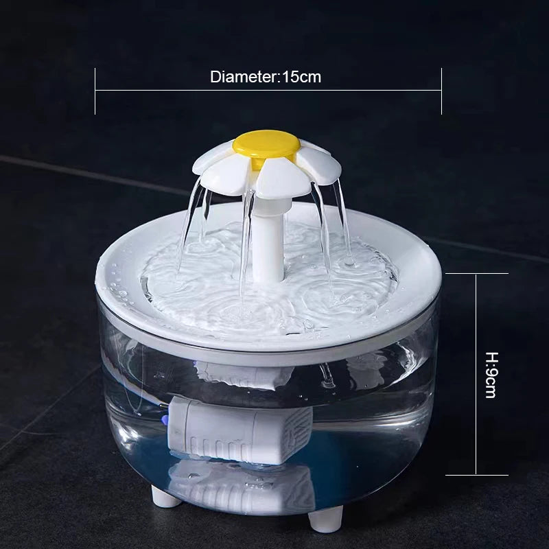 Pets Water Fountain Auto Filter USB Electric Mute Cat Drinker Bowl 1200mL Recirculate Filtring Drinker for Cats Water Dispenser — imagem 6