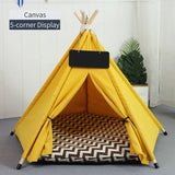 pet tent bed: side angle (CellosPets)