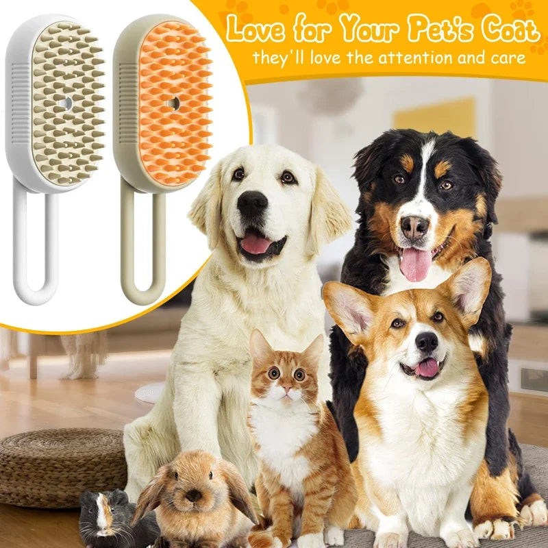 pet grooming tool for dogs and cats — close-up of materials