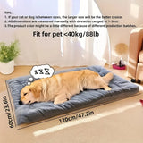 Dog Pet Beds Extra Large Plush Dog Bed Sofa Thickened Super Soft Polyester Pet Mat Dog Crate Mat Bed For Large Dog Bed — imagem 3