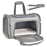 1PC Cat, Dog Carrier for Small Medium Cats Puppies up to 15 Lbs, Collapsible Travel Puppy Carrier — imagem 1
