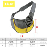 Hands-Free Pet Sling Carrier for Small Dogs & Cats – Breathable Mesh Crossbody Travel Bag