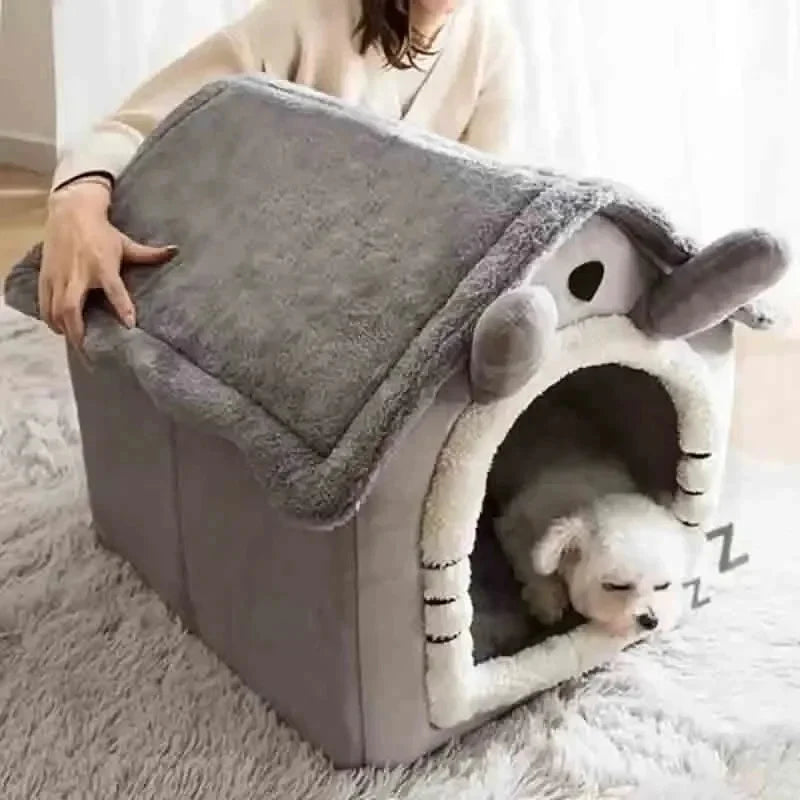 pet tent bed: side angle (CellosPets)