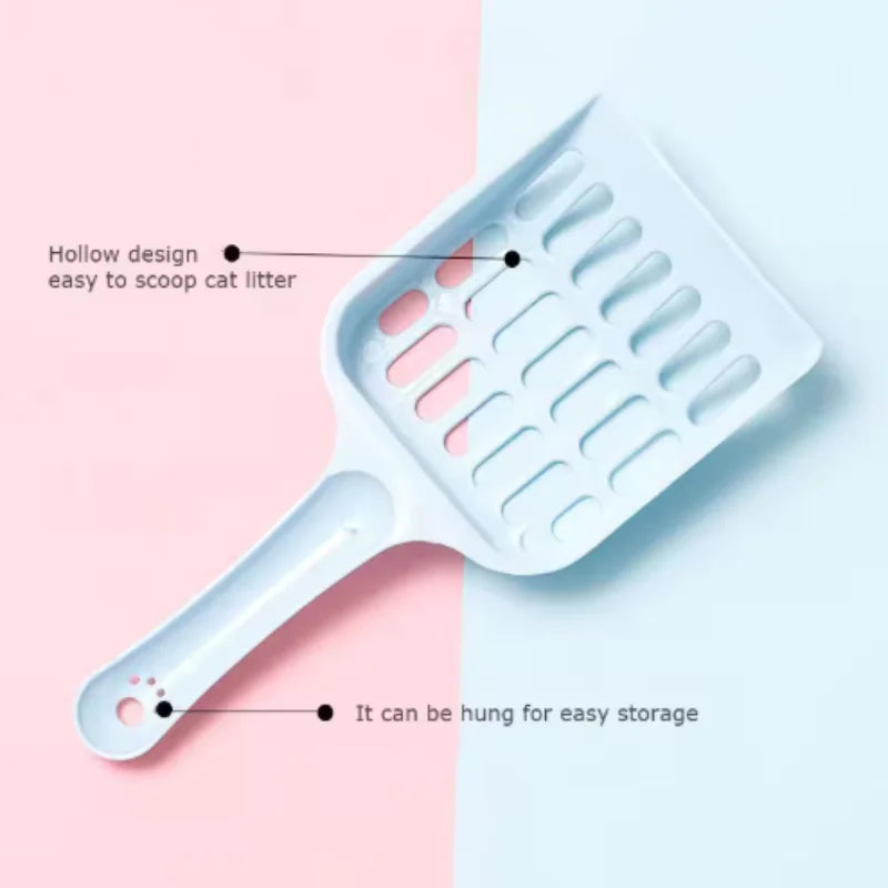 Pet Litter Shovel Candy Color High Appearance — in-use context for cats