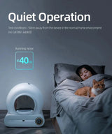 Tonepie 65L Automatic Smart Cat Litter Box Self — in-use context for cats