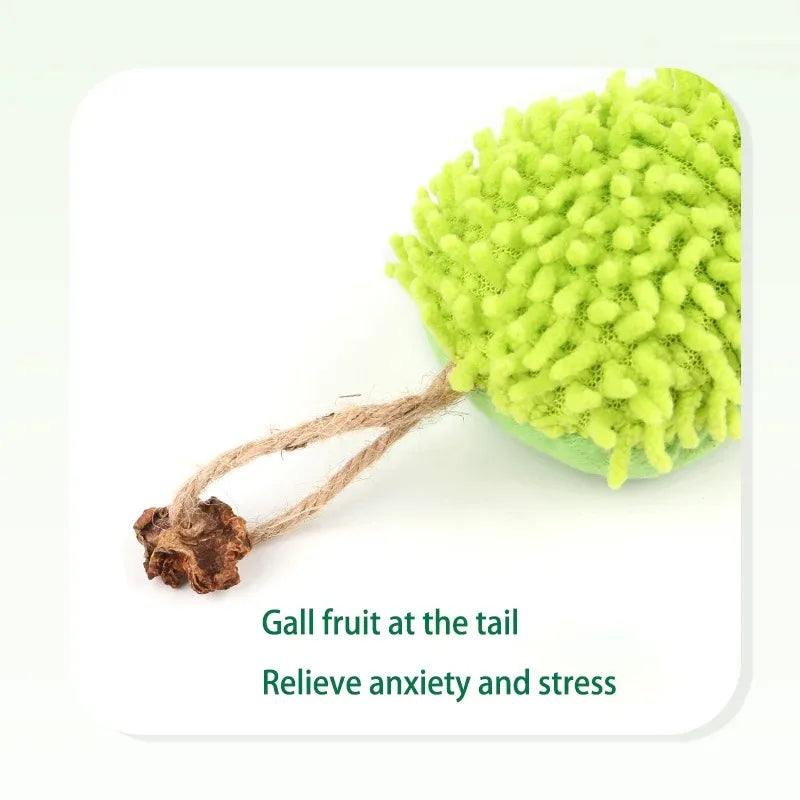 Cat Chew Toys Caterpillar Catnip Molar Toy — in-use context for cats