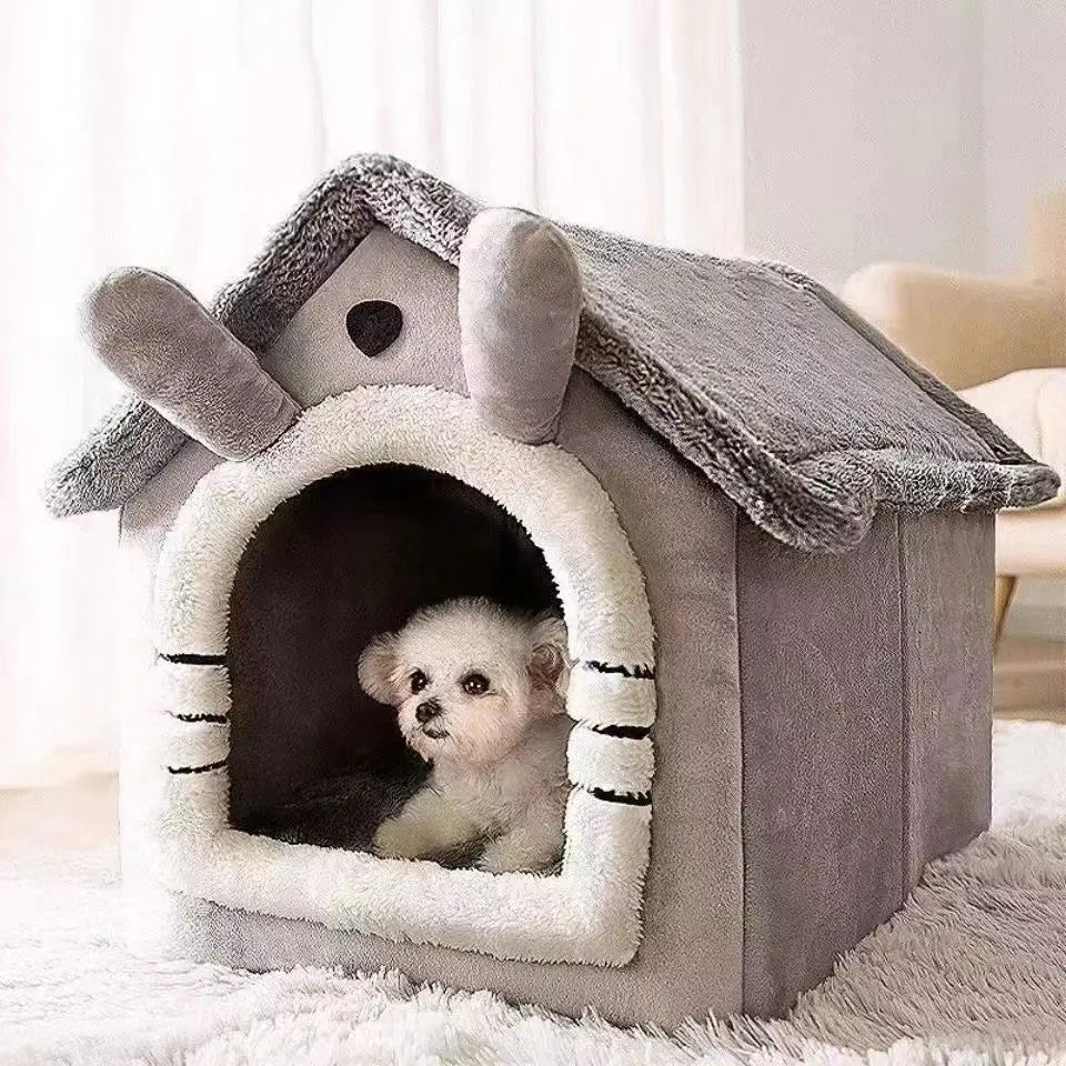 All Season Dog House Style Bed - Removable — alternate color or size view for dogs and cats